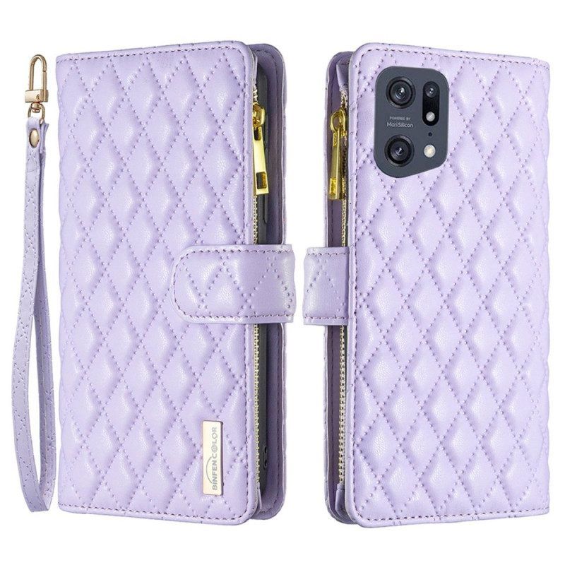 Κάλυμμα Oppo Find X5 Pro Binfen Color Style Quilted